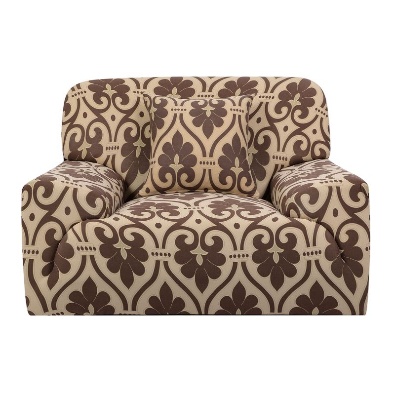 PiccoCasa US Ship Stretch Chair Sofa Covers 1 2 3 4 Seater Couch Cover Slipcover, 1 of 4