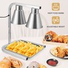 Commercial Food Heat Lamp, 2 Bulbs Food Warming Light, Portable Electric Food Warmer - 3 of 4