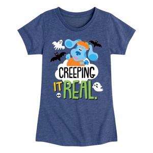 Girls' - Blue's Clues & You! - Creeping It Real Fitted Short Sleeve Graphic T-Shirt - 1 of 4