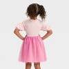 Toddler Girls' Ms. Rachel Jump Short Sleeve Tulle Dress - Pink - 3 of 4