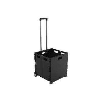 Staples Plastic/Poly Mobile Utility Cart with Dual Wheel Black (ST60714-CC) ST59678-US