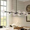 Rennnsan Delithra 18"W 8-Light Bubble Linear Glass Modern Dimmable Kitchen Island Pendant - 2 of 4
