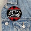 Big Dot of Happiness Flannel Fling Before The Ring - 3 inch Buffalo Plaid Bachelorette Party Badge - Pinback Buttons - Set of 8 - 3 of 4