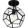 Quoizel Lighting Kinslee 1 - Light Semi-Flush Mount in  Matte Black - 4 of 4
