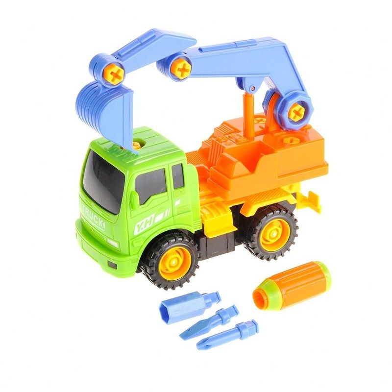 Insten 13 Pieces Take Apart Excavator Truck Set, Educational Toys for Kids, 1 of 9