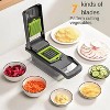 Attop 16-in-1 Vegetable Chopper and Slicer - Multi-Blade Food Dicer, Spiralizer, Grater and Cutter with Container - Black and Green - 2 of 4