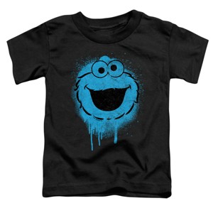 Toddler Boys' Sesame Street Cookie Monster Graffiti Spray Face T-Shirt - 1 of 3