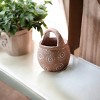 Slickblue Brown Cement Jug Planter with Circle Design - Available in Small and Large Sizes - 3 of 3