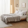 Double-Sided Cooling Comforter, Lightweight & Breathable Cooling-Tech Fabric, Thin Summer Quilt, Machine Washable, 86"x79", Light Gray - 3 of 4
