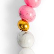 pink howlite & howlite