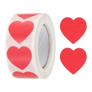 Unique Bargains Self-Adhesive Heart Decoration Sticker for Envelope Wedding 500 Pcs - 1 of 4