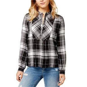 Lucky Brand Womens Bib Knit Blouse - 1 of 1