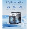 ZAFRO Ice Maker Countertop, Portable Ice Machine with Self-Cleaning, 26.5lbs/24Hrs, 9 Bullet Ice Cubes in 6 Mins, Ice Basket and Scoop, Ideal for Home - 2 of 4