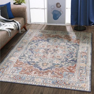 Luxe Weavers Pastel Floral Pattern Indoor Area Rug - 1 of 4