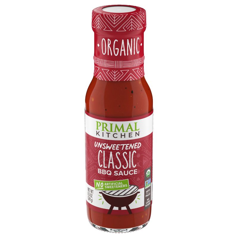 Primal Kitchen Organic and Unsweetened Classic BBQ Sauce - 8.5oz, 1 of 15
