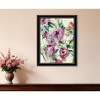 HomeRoots Abstract Floral Black Framed Print Wall Art - 2 of 4
