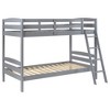 Twin Over Twin Bunk Bed with Rails and Ladder for Bedroom - 3 of 4