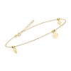 Ross-Simons Italian 14kt Yellow Gold Sea Life Charm Anklet. 9 inches - 3 of 4