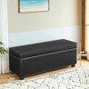 Storage Ottoman Bench, Bedroom Bench with Storage Entryway Bench, Ottoman with Storage Safety Hinges, Loads 660 lb - 2 of 4