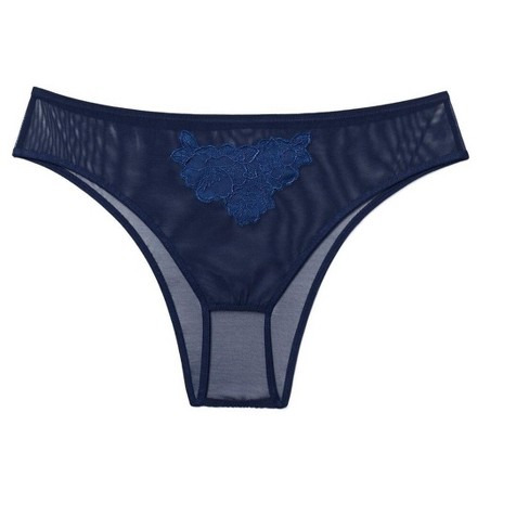 Adore Me Blue Cheeky Lace Underwear Women's Size Large New - beyond exchange