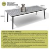 Crestlive Products Outdoor Dining Set Patio Dining Table with Rattan Dining Chairs Wooden-Like Top and Aluminum Frame Umbrella Hole - 3 of 4