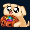Boy's Design By Humans Halloween Candy Pup By Puppers T-Shirt - 2 of 3