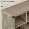 GAOMON 8 Cube Storage Organizer Bookshelf,62''Wood Storage Bookcase for Entryway, Long Low Bookshelves for Living Room - 2 of 4