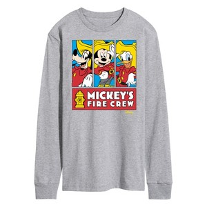 Men's - Disney - Firefighter Mickey & Friends Long Sleeve Graphic T-Shirt - 1 of 4