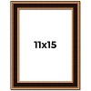 PosterPalooza | Weathered Gold Picture Frame - UV Acrylic, Foam Board Backing, Hanging Hardware - 2 of 4
