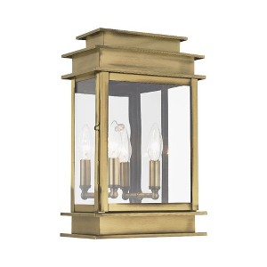 Livex Lighting Princeton 2 - Light Wall Light in  Antique Brass - 1 of 4