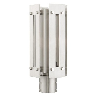 Livex Lighting Utrecht 1 - Light Post Light in  Brushed Nickel