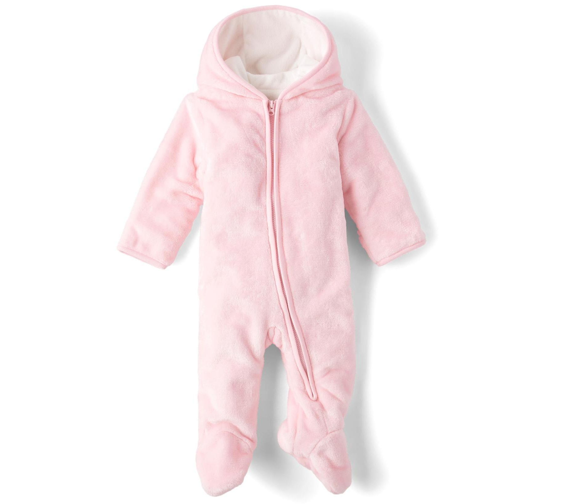 The Children's Place Baby Girls Long Sleeve Faux Fur Microfleece Lined Bunting