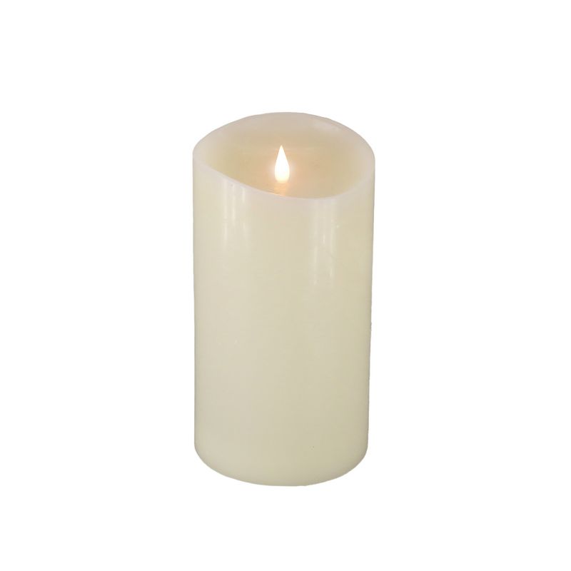 9" HGTV LED Real Motion Flameless Ivory Candle Warm White Lights - National Tree Company, 1 of 5