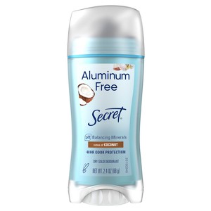 Secret Aluminum Free Deodorant for Women - Coconut - 2.4oz - 1 of 4