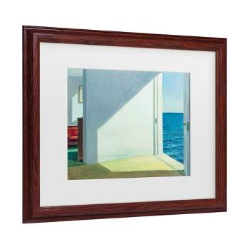 Trademark Fine Art -Edward Hopper 'Rooms by the Sea' Matted Framed Art