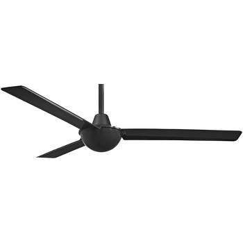 52" Minka Aire Modern Industrial 3 Blade Indoor Ceiling Fan Black for Living Room Kitchen Bedroom Family Dining Home Office