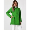 INSPIRE CHIC Women's Christmas Peter Pan Collar Double Breasted Long Trench Winter Pea Coat - 3 of 4