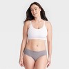 Women's Scallop Edge Freecut Cheeky Underwear - Auden™ Gray Xl : Target