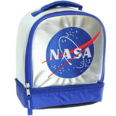 NASA Classic Meatball Detailed Logo Insulated Dual Compartment Lunch Bag