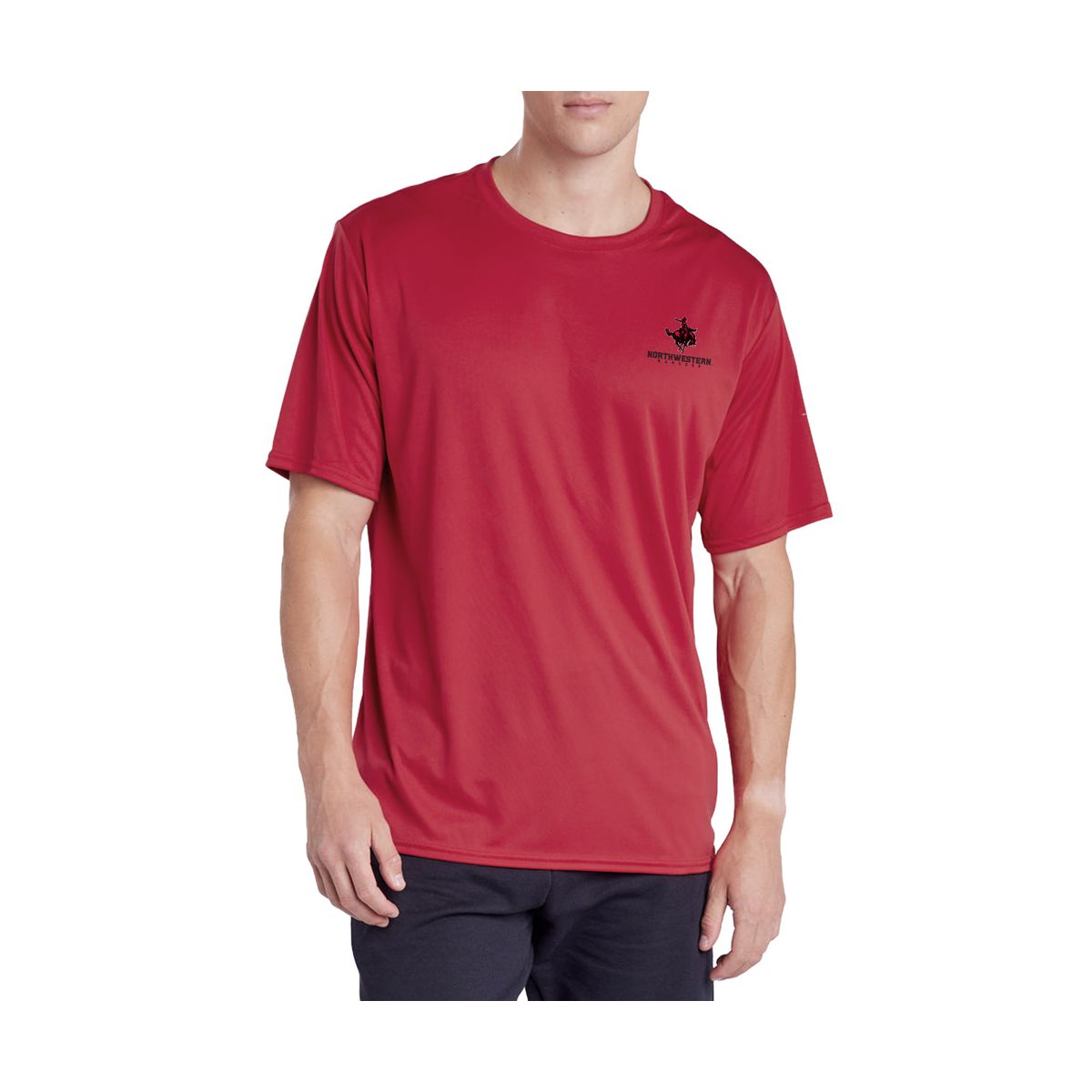 Men's Northwestern Oklahoma State University Men's Sport Active T-Shirt Left Chest Collegiate Logo - thumbnail 7