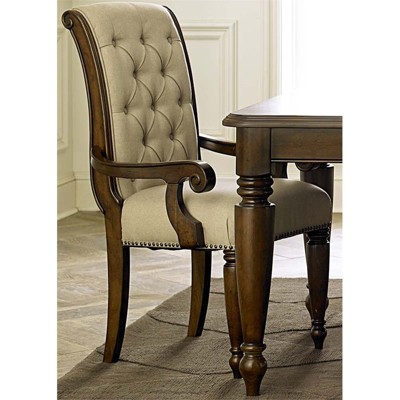 Uph Arm Chair in Brown - Liberty Furniture