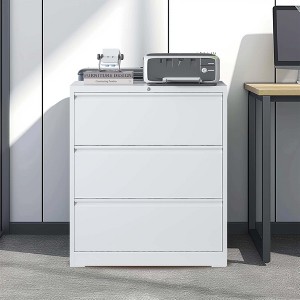 NicBex 3 Drawer Mobile File Cabinet with Lock Metal Filing Cabinets Under Desk Storage for Home Office Organizer - 1 of 4
