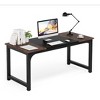Vynxaria 63' Executive Desk, Large Modern Office Workstation with Thick Metal Frame, Sturdy Business Furniture for Home/Office - 4 of 4