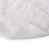 Kumasinova Faux Fur Fall Throw Blanket for Couch,50x60 Inch Fluffy Blanket with Dash Texture,Throw Blankets for Bed,Barefoot Dreams Blanket,White - 4 of 4