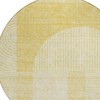 Gold Ivory And Yellow Geometric Washable Indoor Outdoor Area Rug - 4 of 4