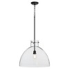 Quorum Lighting 1 - Light Pendant in  Noir - 3 of 4