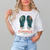 Simply Sage Market Women's Boho Summer Time Flip Flops Short Sleeve Graphic Tee - 2 of 4