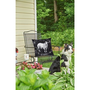 C&F Home 18" x 18" Rustic Farm Sheep Indoor/Outdoor Pillow - 1 of 4