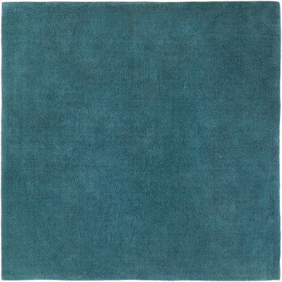 Hauteloom Brockton Solid Wool Teal Area Rug