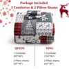 Christmas Comforter Set Queen/King Size, Double-Sided Printed 3-Piece Set, Festive Decorative Bedding, Includes 1 Duvet and 2 Pillowcases - 2 of 4